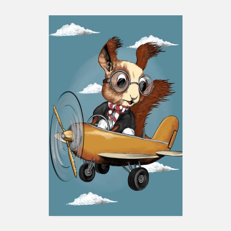 flying squirrel Poster 8" x 12" (20x30 cm)