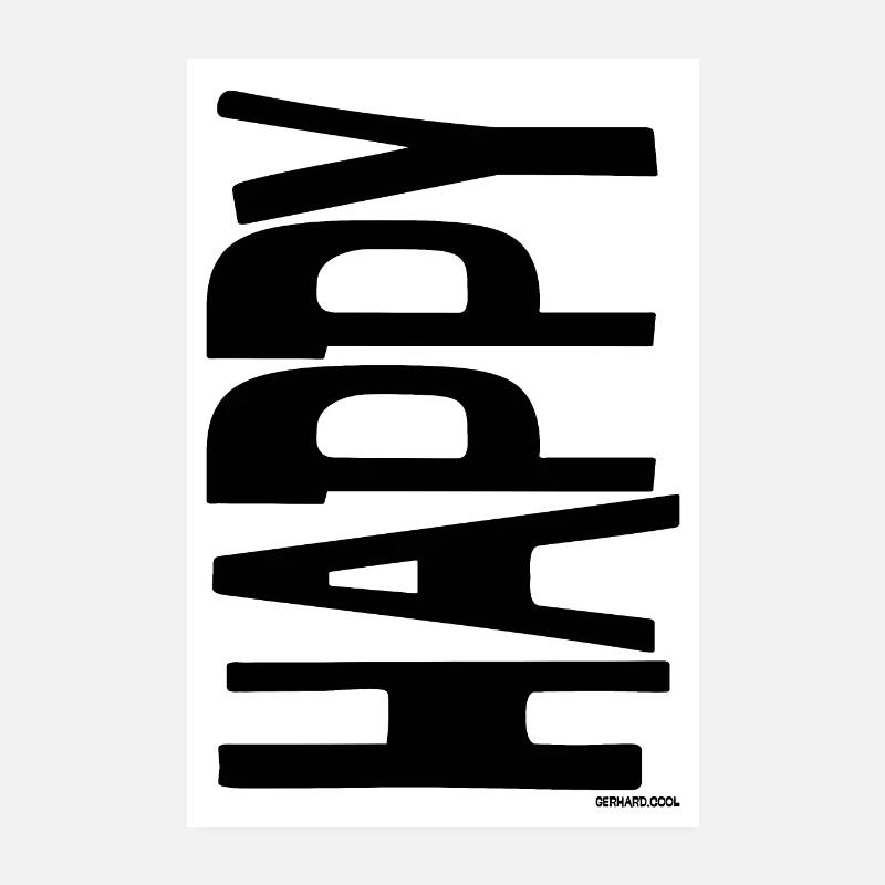 Content - Poster 20 x 30 cm - blanc