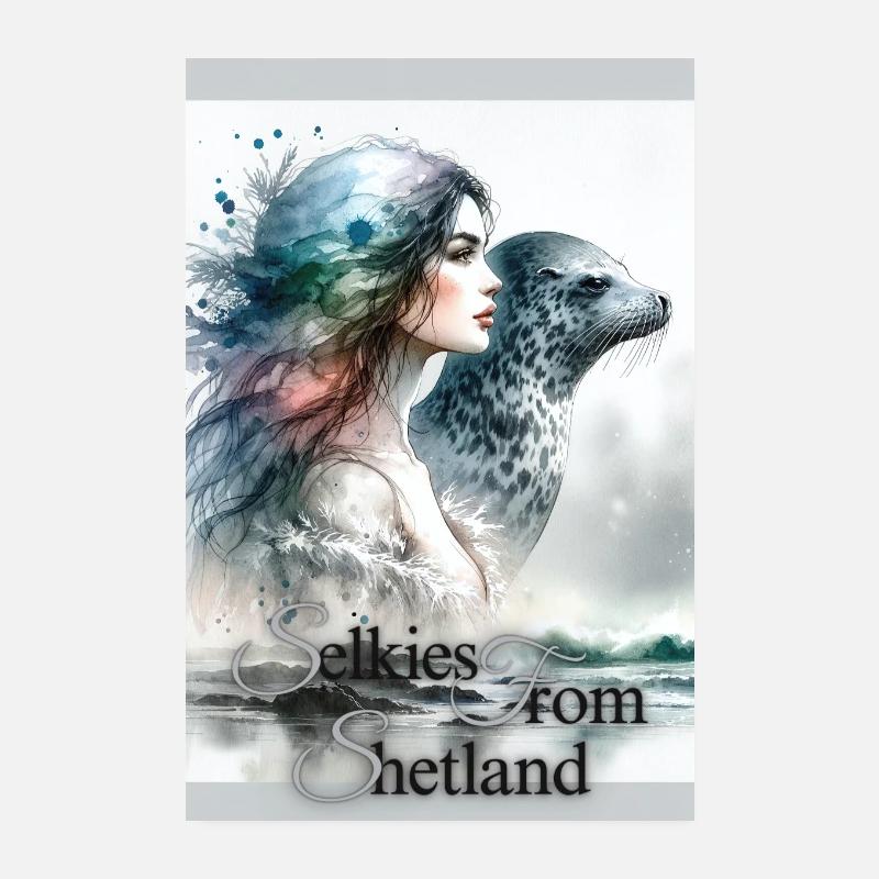 Selkies aus Shetland Poster 20x30 cm