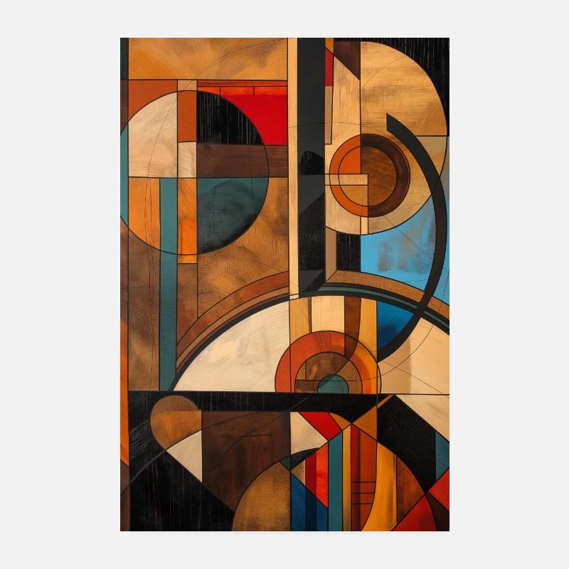 Modern Abstract - Poster 8" x 12" (20x30 cm) - white