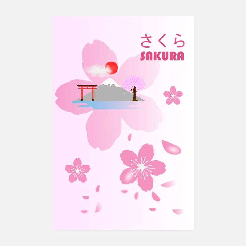 Die vergängliche Sakura Poster 20x30 cm