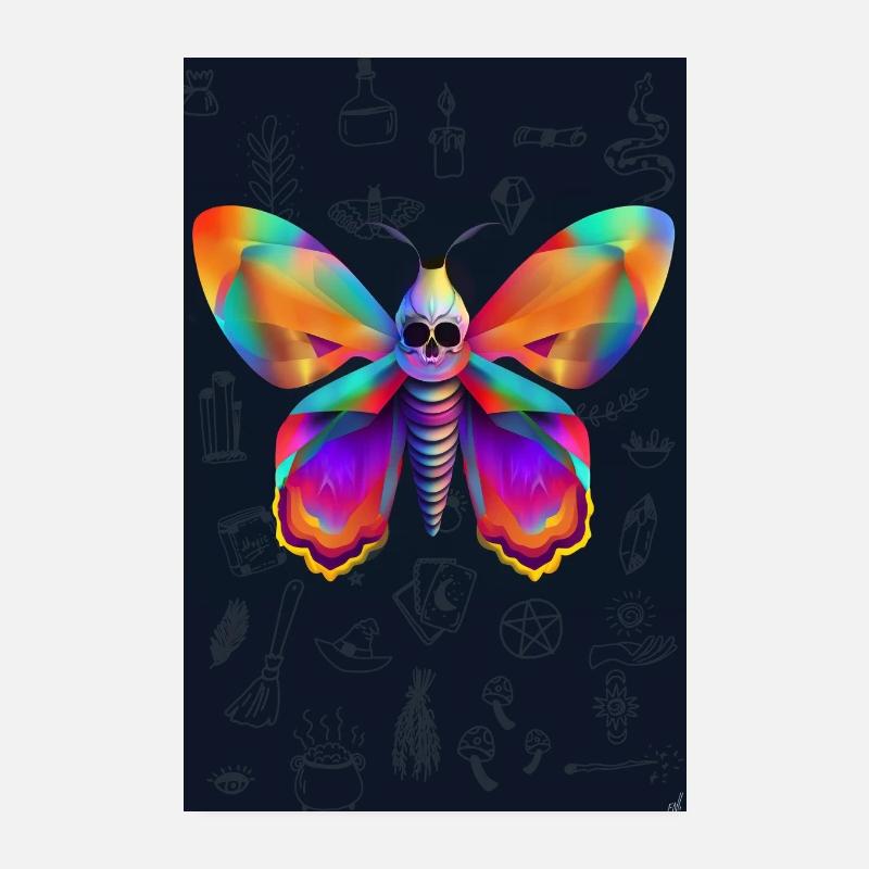 Skull Sphinx Poster 8" x 12" (20x30 cm)