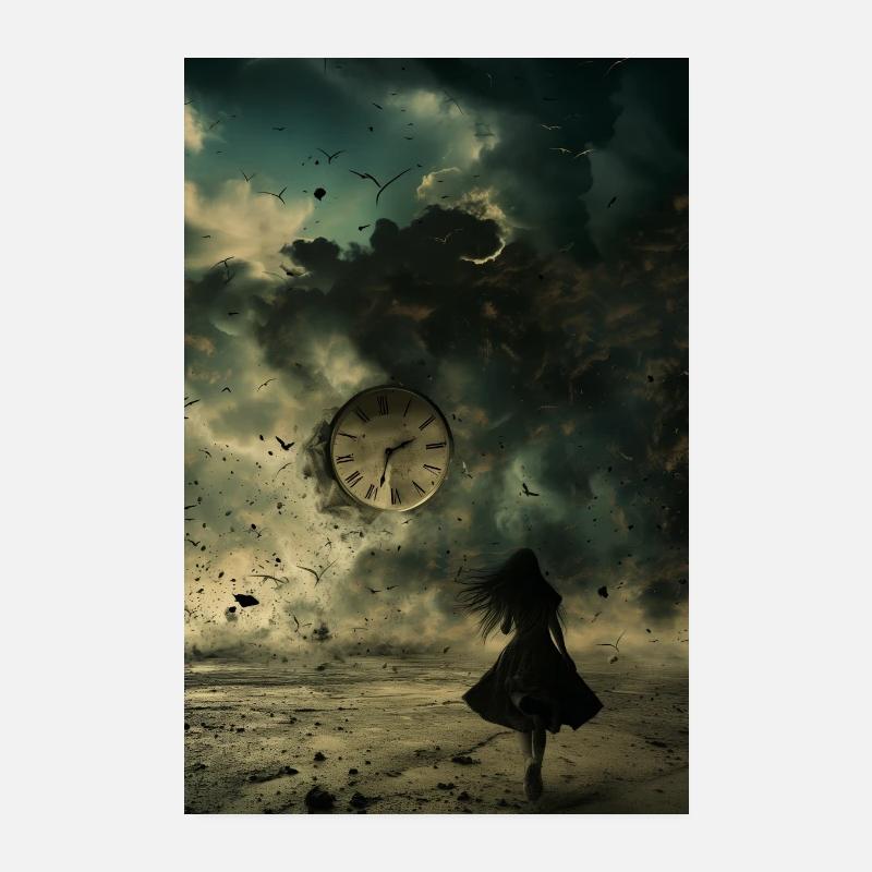 Time will soon be gone Poster 8" x 12" (20x30 cm)