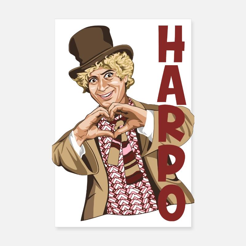 HARPO Ich liebe dich - Poster 20x30 cm - Weiß