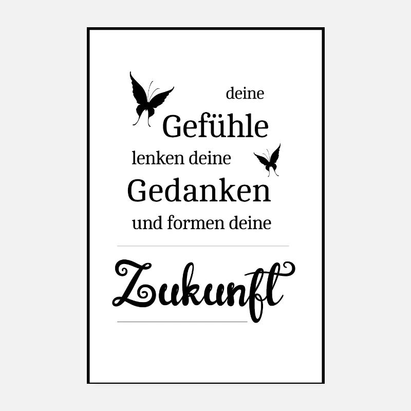 Futur - Poster 20 x 30 cm - blanc
