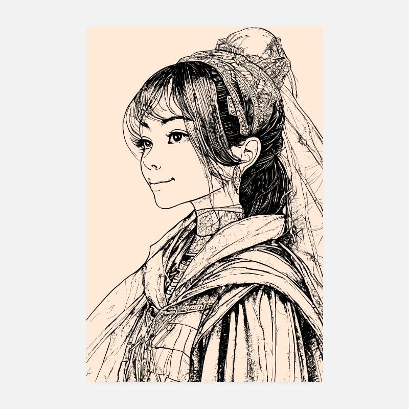 Rätselhafter Wanderer: Amethyst Poster 20x30 cm