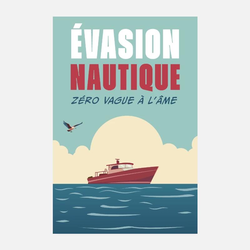 Evasion Nautique Poster 20 x 30 cm