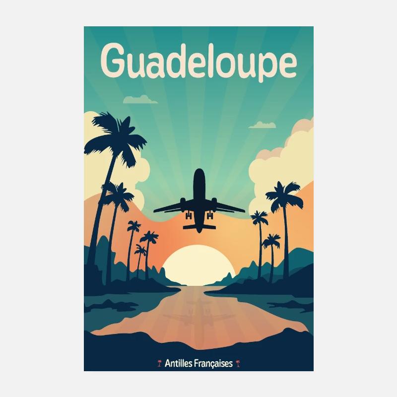 Guadeloupe - French Antilles Poster 8" x 12" (20x30 cm)