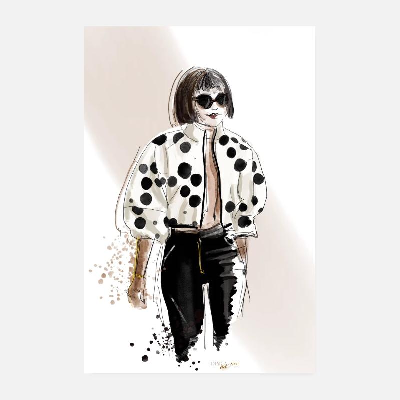 Black & White Poster 8" x 12" (20x30 cm)