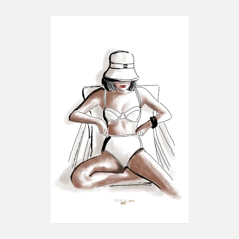 Style de plage Poster 20 x 30 cm
