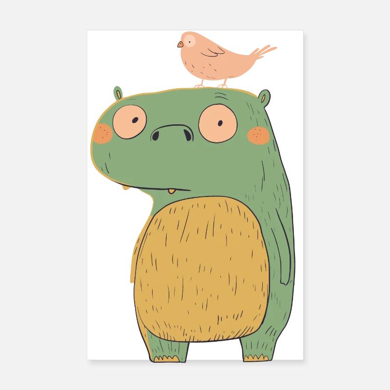 Little Monster Poster 8" x 12" (20x30 cm)