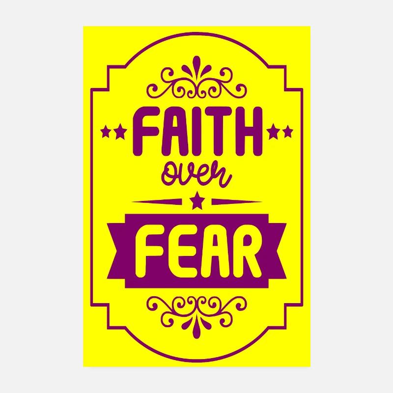 Affiche de la foi plutôt que de la peur Poster 20 x 30 cm