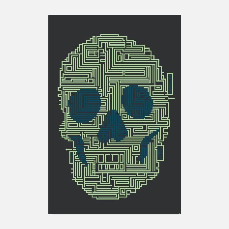 Laby Skull Poster 20 x 30 cm