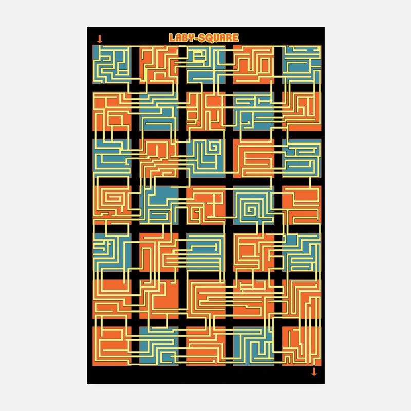 Laby-Square Poster Poster 8" x 12" (20x30 cm)