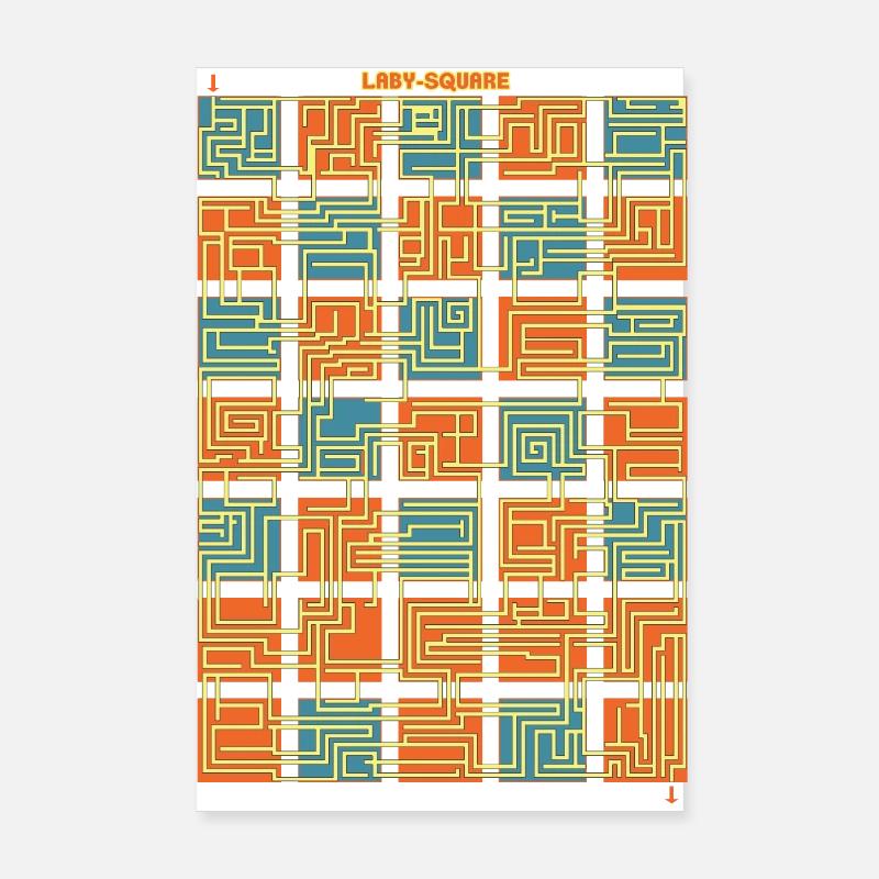 Laby-Square Poster 8" x 12" (20x30 cm)