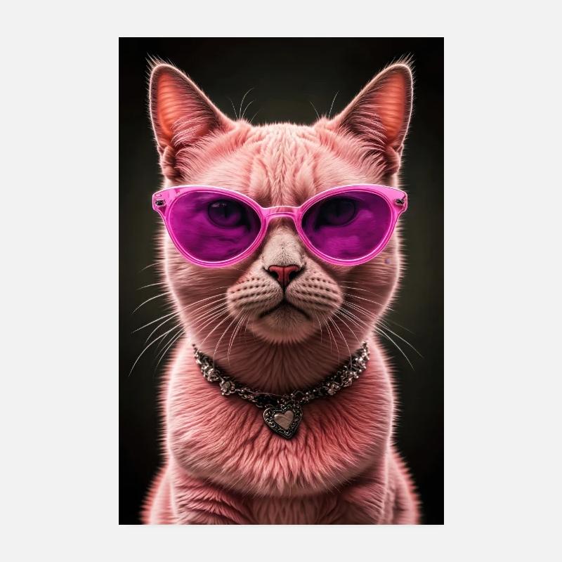 Diva du monde félin Poster 20 x 30 cm