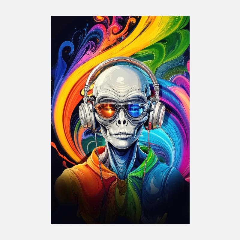 Cosmic Vibes Poster 20x30 cm