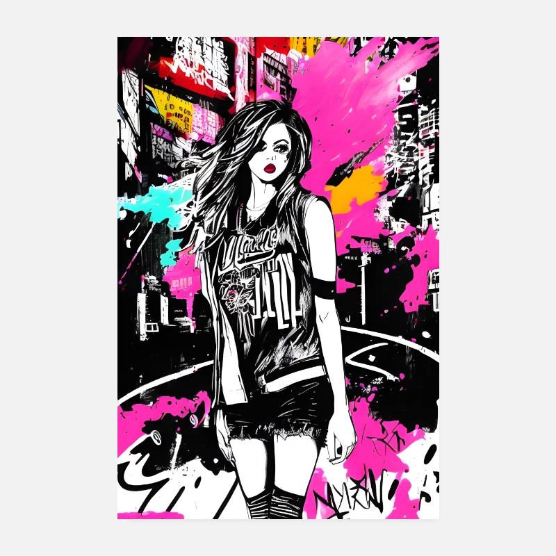 Art audacieux de la mode de rue Poster 20 x 30 cm