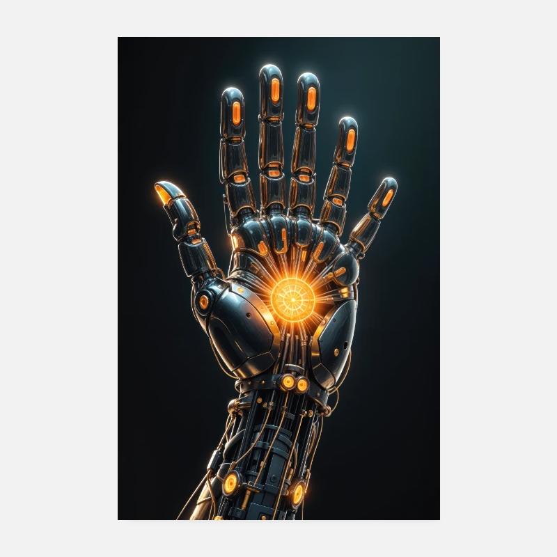 Cybernetic Hand Poster 8" x 12" (20x30 cm)