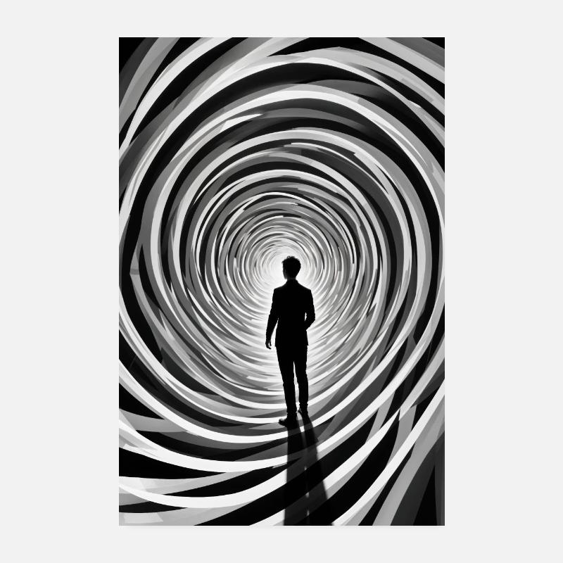 À travers le tunnel Poster 20 x 30 cm
