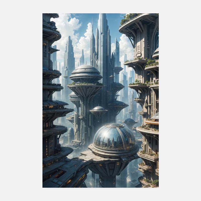 Vision de Skycity Poster 20 x 30 cm