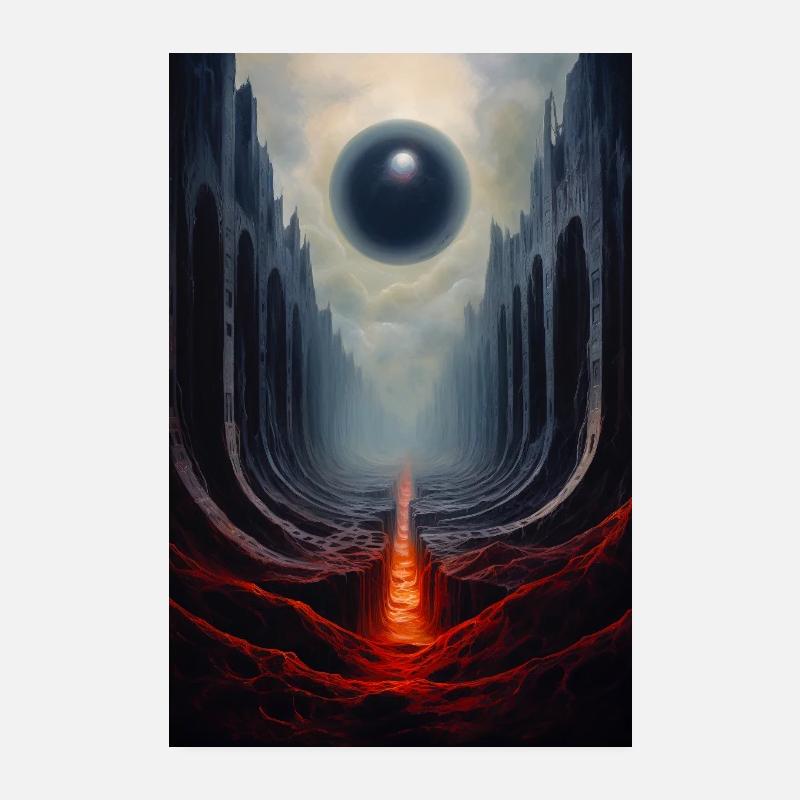 Sphère - Poster 20 x 30 cm - blanc