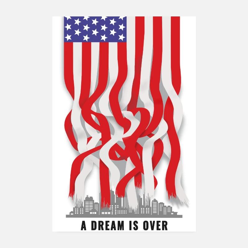 États-Unis, un rêve est terminé Poster 20 x 30 cm