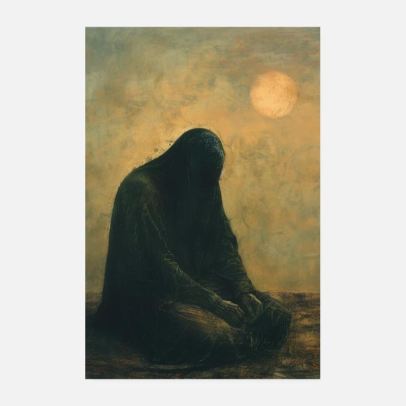 Depressed Man Poster 8" x 12" (20x30 cm)