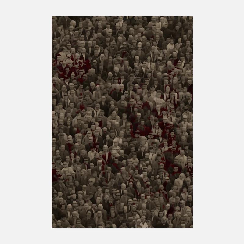 Unknown Crowd Poster 8" x 12" (20x30 cm)