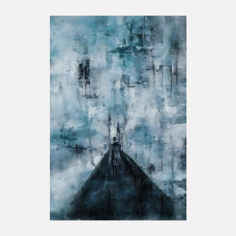 Gefrorene Brücke Poster 20x30 cm