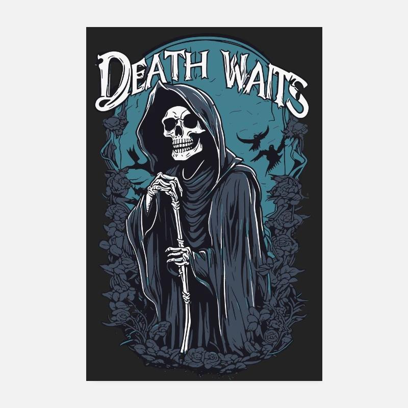 Grim Reaper « La mort attend » Art gothique Poster 20 x 30 cm