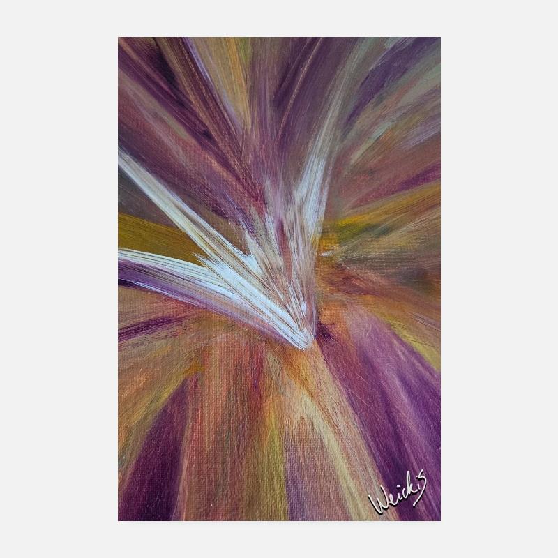 Abstract Flower Poster 20x30 cm