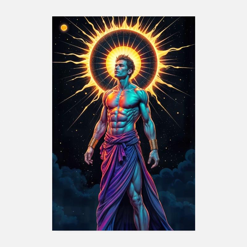 Der Sonnengott Poster 20x30 cm