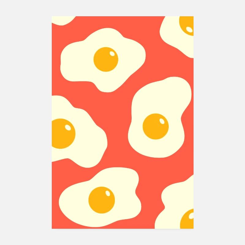 Eggs for Breakfast Poster 8" x 12" (20x30 cm)