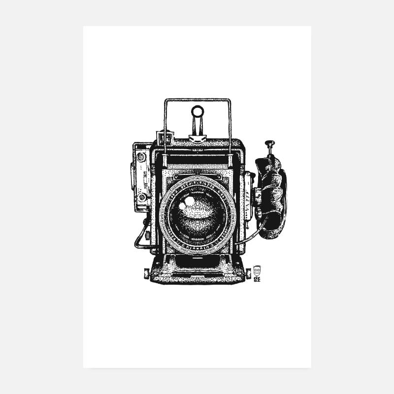 Vintage Camera Poster 8" x 12" (20x30 cm)