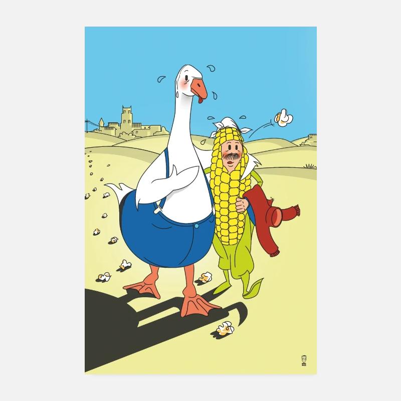 Mr. Jars und Mr. Corn Poster 20x30 cm