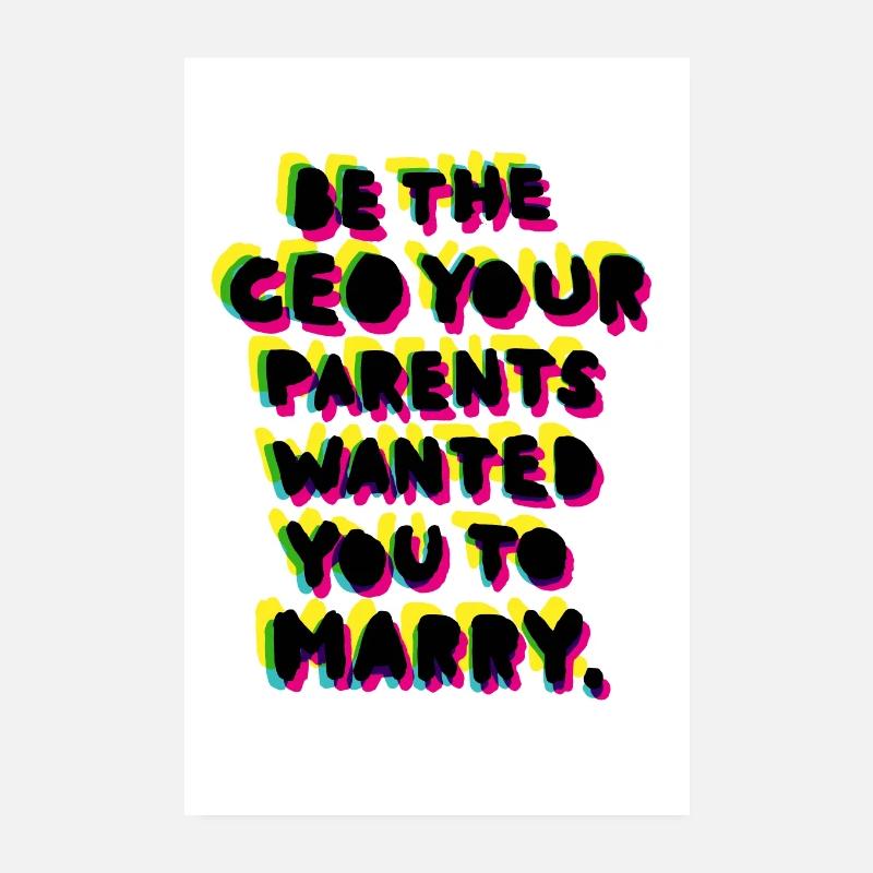 BE THE CEO - dimension Poster 20 x 30 cm