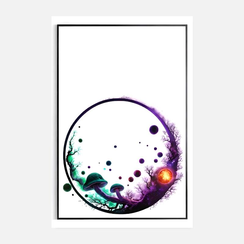 Champignons Cosmiques Poster 20 x 30 cm