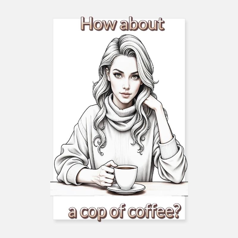 Que diriez-vous d’une tasse de café ? Poster 20 x 30 cm