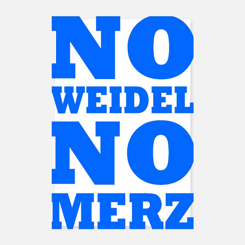 No weidel no merz Poster 20x30 cm
