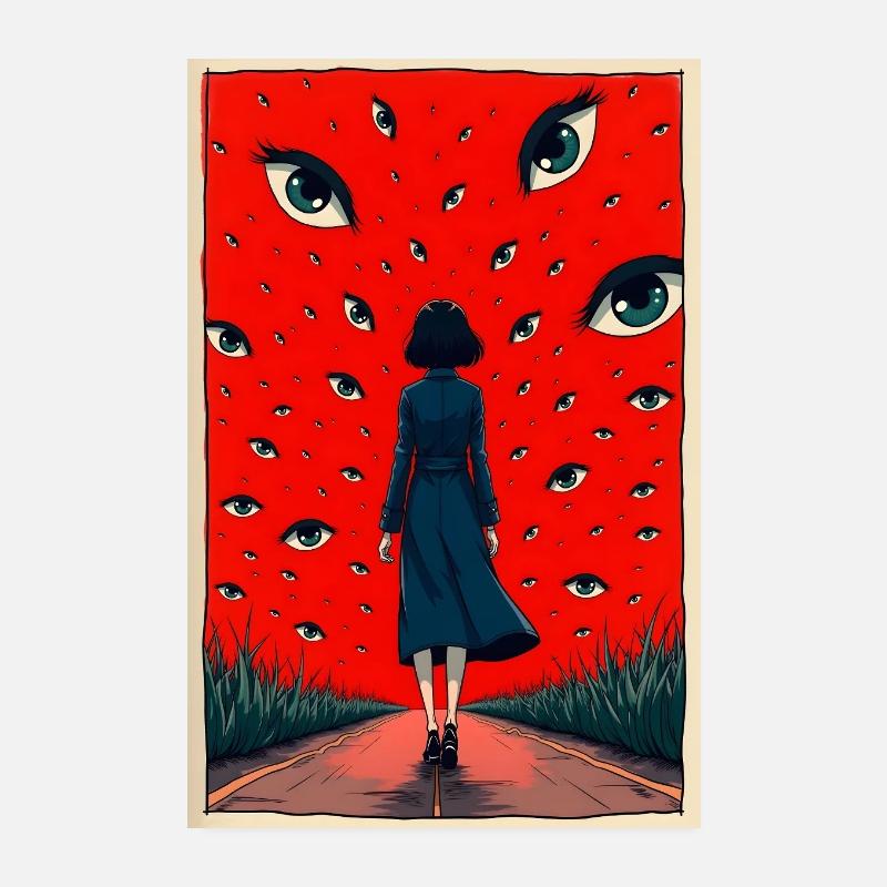 Des yeux partout Poster 20 x 30 cm