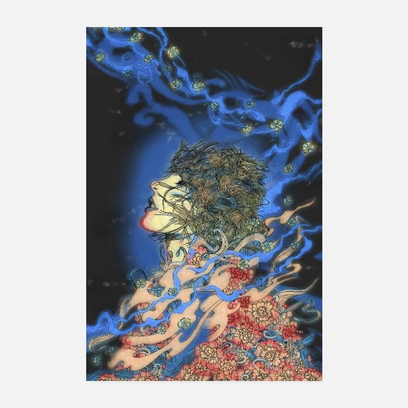 Flüsternder Kosmos Poster 20x30 cm