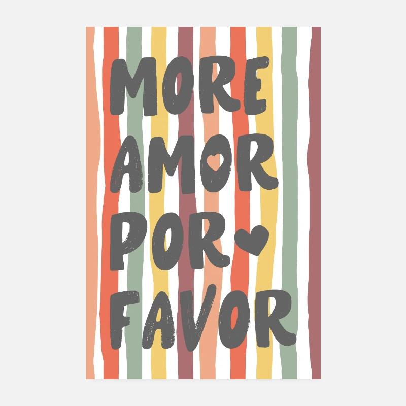 Plus d’amour pour la faveur Poster 20 x 30 cm
