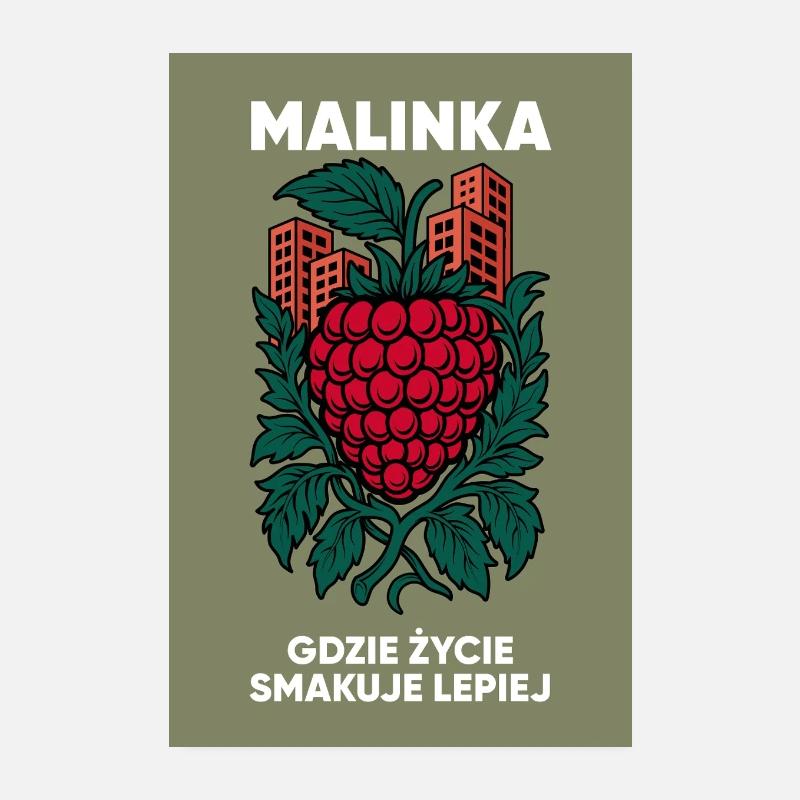 Raspberry – where life tastes better Poster 8" x 12" (20x30 cm)