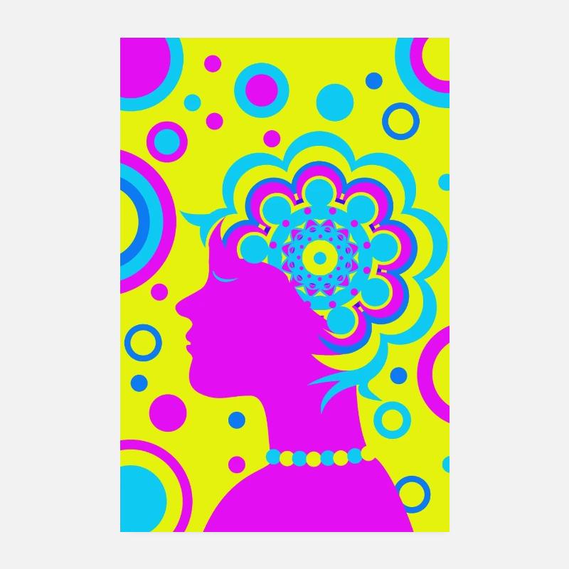 Visage de Mandala Poster 20 x 30 cm