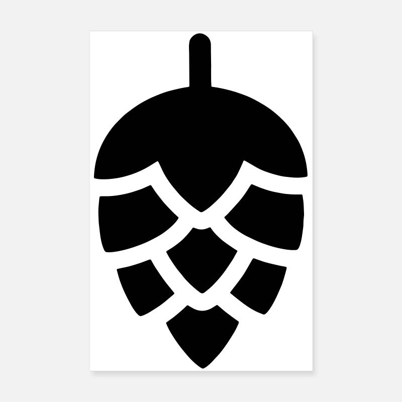 Hops Poster 8" x 12" (20x30 cm)