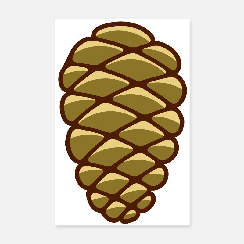 pine cone Poster 8" x 12" (20x30 cm)