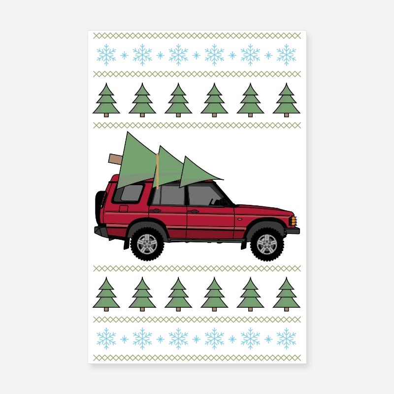 Découverte 2 Noël Rouge Poster 20 x 30 cm