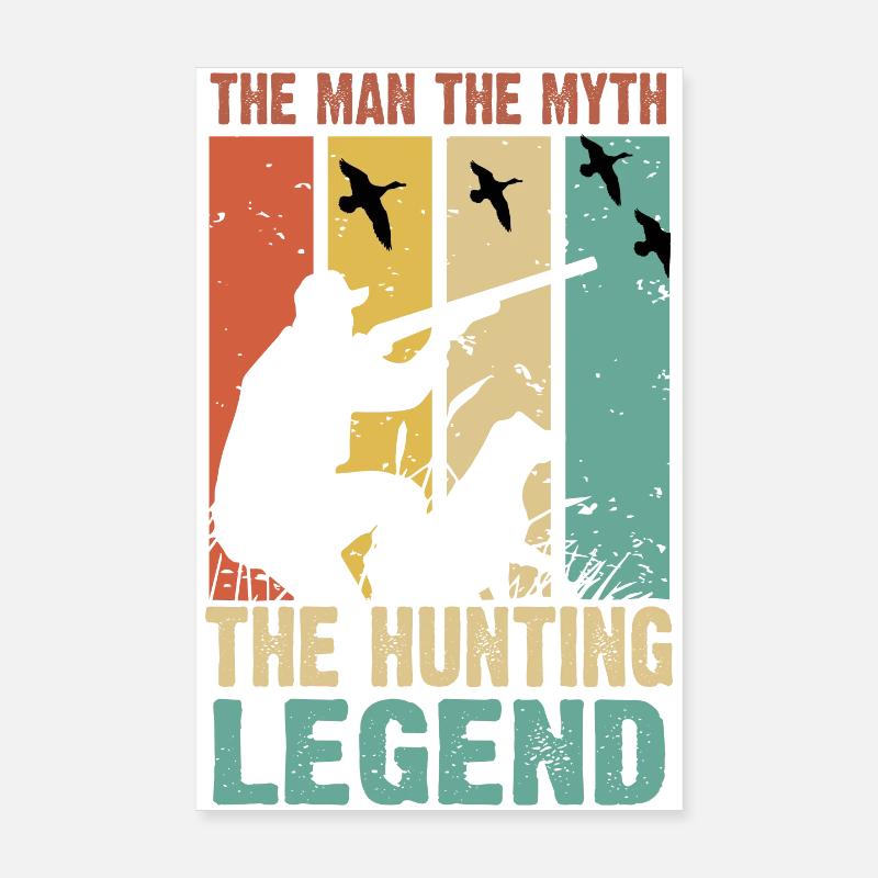 Chasseurs Chasse Poster 20 x 30 cm