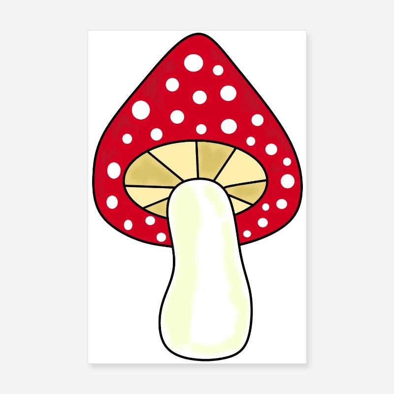 Champignon, champignon dans les bois cadeau Poster 20 x 30 cm